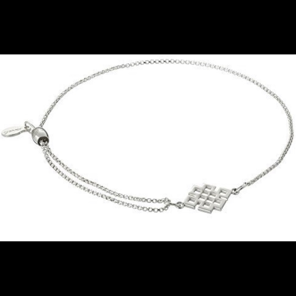 Alex and ani endless knot sterling silver bracelet
